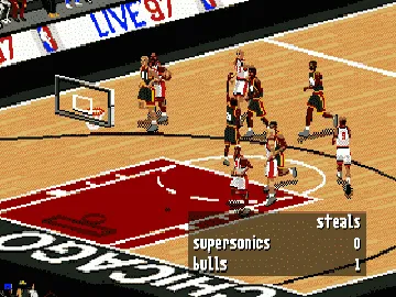 NBA Live 97 (USA, Europe) screen shot game playing